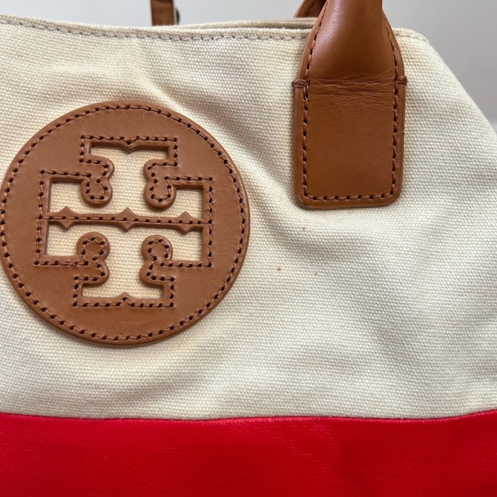 Tory Burch Color-Block Canvas Bag - image 6